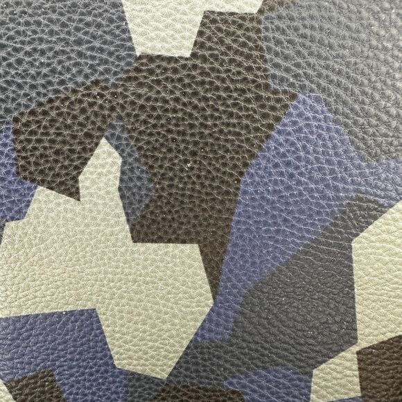 ARMANI EXCHANGE Oversize Bi-Fold Wallet Blue Camo Men - Picture 4 of 14